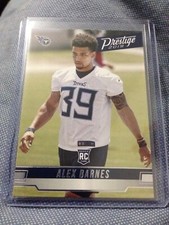 ALEX BARNES 2019 PRESTIGE FOOTBALL ROOKIE RC #284 TENNESSEE TITANS