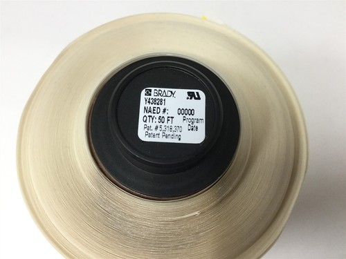 New Brady Y438281 Thermal Label, Roll Length: 50', Label Width: 1.9", Yellow - Picture 3 of 5