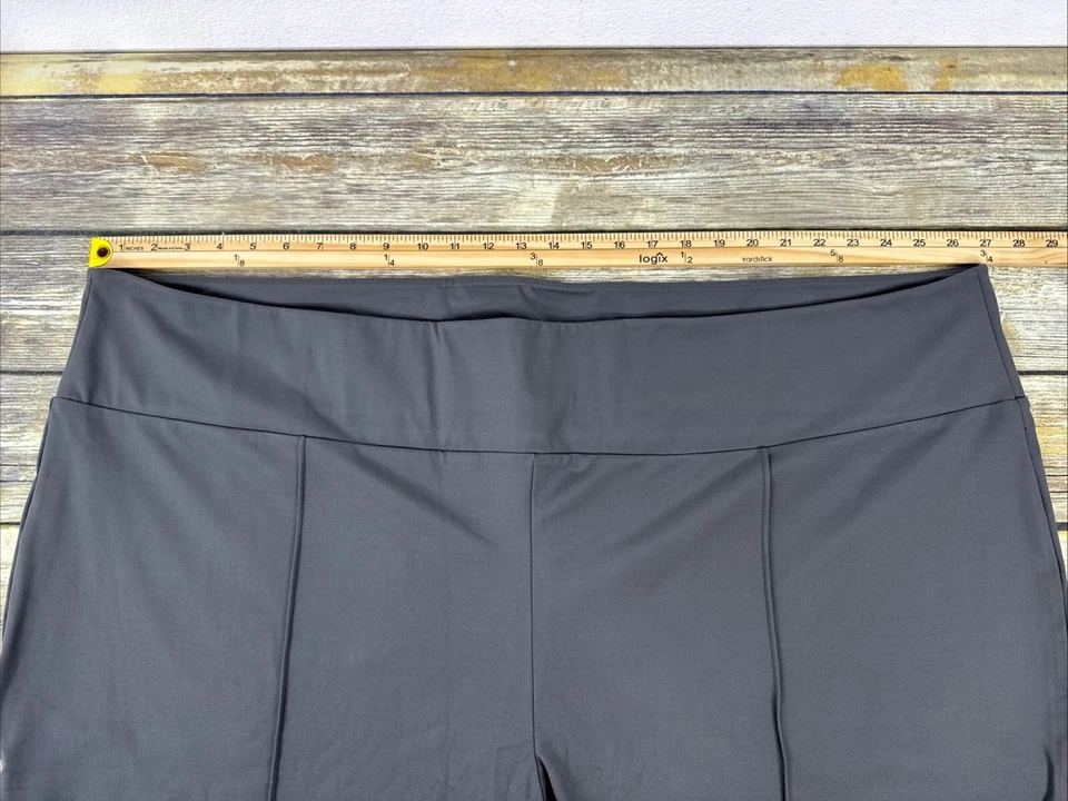 Legging Isaac Mizrahi Live Soho con Detalle Pintuck Talla 5X Gris NUEVO Foto 3 de 4