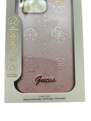 GUESS iPhone 14 ProMax|13 ProMax|12 ProMax Custodia iPhone Saffiano~Profilo sottile - Foto 6 di 6