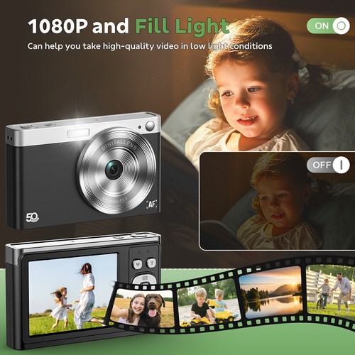 Digitalkamera FHD 1080P 50MP Fotokamera Fotoapparat Digitalkamera 16XDigitalzoom - Bild 12 von 32