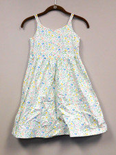 Chaps 100% Cotton Girls Floral sundress Size 6X