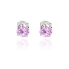 Stud Post Earrings 3mm Women Girl Genuine Solid 925 Sterling Silver Small Cz