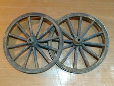 COPPIA RUOTE CARRETTO DIAMETRO 13 CENTIMETRI SPESSORE 1 CENTIMETRO