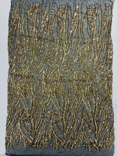 Vine/Root Sequin 4 Way Stretch Mesh Fabric, by The Yard. - Picture 34 of 98