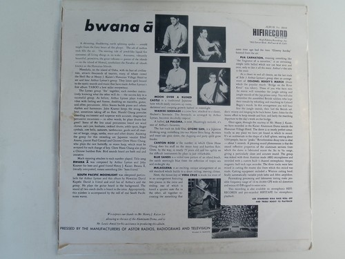 ARTHUR LYMAN - Bwana a - ASTOR / HIFI- LP - Picture 2 of 2