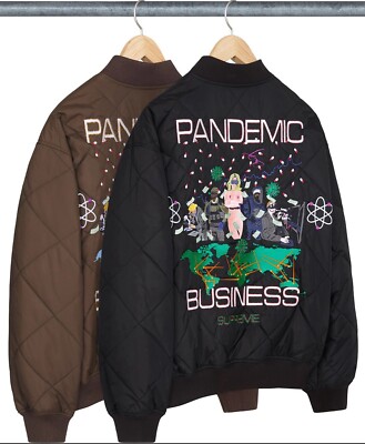 SUPREME AOI QUILTED WORK JACKET (BROWN) (XL) FW24 PEACE WORK SUPREME AOI QUILTED WORK JACKET (BROWN) (XL) FW24 PEACE WORK