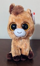 TY Silk Beanie Boos Harriet The Horse 2017 Plush Pony 6" Tall Stuffed Animal