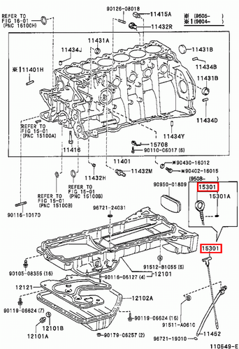 Genuine Cresta JZX93 JZX91 JZX90 1JZ GE 2JZ 1JZ Oil Level Indicator Dip Stick - Picture 3 of 19
