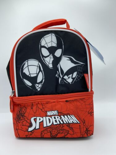 Thermos Brand Kids Insulated Dual Compartment Lunch Bag, SpiderMan NWT