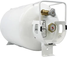 NEW 30 lb Horizontal Propane Tank Refillable Cylinder with OPD Valve and Gauge