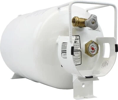 FLAME KING NEW 30 lb Horizontal Propane Tank Refillable Cylinder with OPD Valve and Gauge