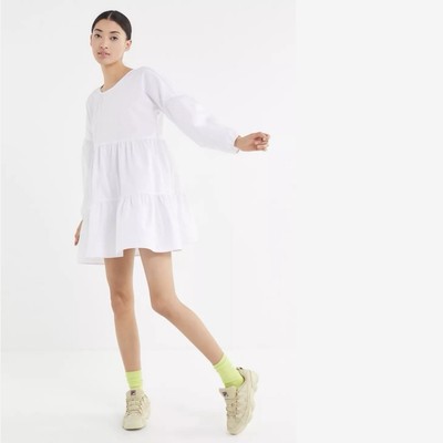 Urban Renewal Remnants Women's Long Sleeve Tiered Poplin Mini Dress Medium | eBay Urban Renewal Remnants Women's Long Sleeve Tiered Poplin Mini Dress Medium | eBay