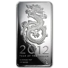 10 oz Silver Bar - OPM (2012 Year of the Dragon)