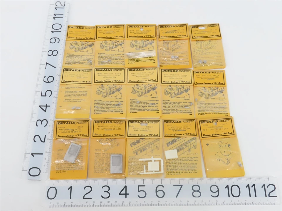 LOTE de 50 paquetes de piezas y detalles diésel surtidos West escala HO detalles  Foto 2 de 4