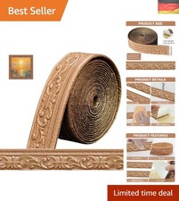 Bordüre Selbstklebend 3D Stuckleisten Wand - 10m x 8cm x 5mm - Zierleisten Se...