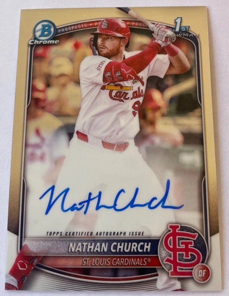 2025 Bowman Chrome Auto Nathan Church #CPA-NCH
