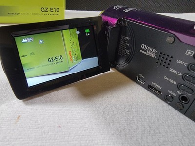 JVC GZ-E10 1.5MP Memory Camcorder with 40x Optical Zoom - Purple