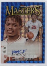 2023 Topps Finest Masters Blue Geometric Refractor 25/99 Marcus Sasser Auto 1b30