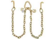 516x3 Leg G70 V-chain Bridle Tow W 4 Mini J Hook Grab Hooks 4700 Wll 516x3 Leg G70 V-chain Bridle Tow W 4 Mini J Hook Grab Hooks 4700 Wll