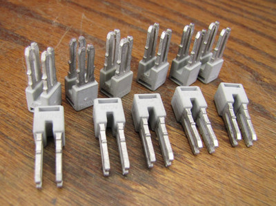 Wago 280 Series Terminal Block Jumpers ( 11 ) lot A008 Insulated Gray 800V