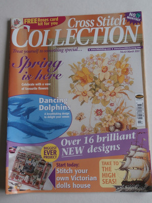 Kreuzstich Sammlung Magazin #63 Frühling Puppenhaus Delfine Galeone Blumen