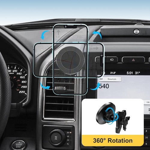 Supporto Porta Telefono Auto, Presa Magnetica Aria Cellulare Nero - Foto 3 di 5