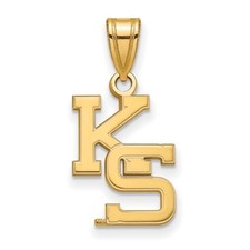 14k Gold LogoArt Kansas State University K-S Medium Pendant 4Y045KSU