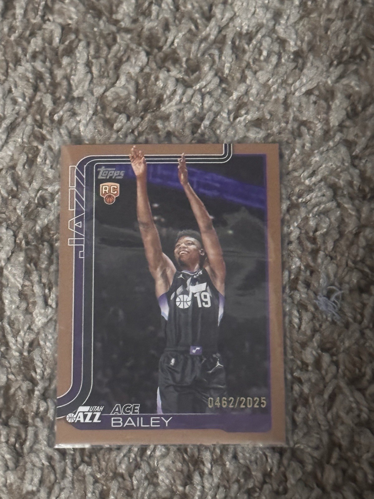 2025-26 Topps Ace Bailey Gold /2025 (RC) #205