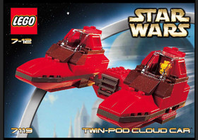 LEGO Star Wars 7119 Twin-Pod Cloud Car  100% Complete + Manual emailed as pdf