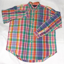 Ralph Lauren Classic Fit Men's Long Sleeve Button Down Plaid Shirt Size XL