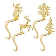 Christmas Stocking Holders Stocking Hanger of 4, Suitable for Fireplace Home ...
