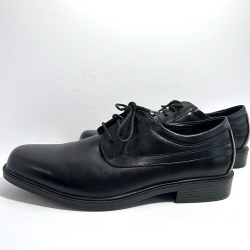 Croft and Barrow men's black Ortholite comfort lace up dress shoes size 10. - Picture 5 of 7