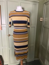 H&M RIB KNIT JUMPER SWEATER DRESS SIZE M APPROX 10 12