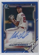 2021 Bowman Draft Chrome Pick Blue Refractor 93/150 Micah Ottenbreit Auto bp8