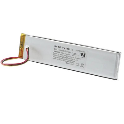 Industriezelle LiPo-Akku/Lithium-Batterie 3,6V-/1650mAh, mit NTC, 118x29mm