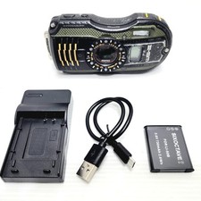 Pentax Optio Wg-3 GPS Waterproof Digital Camera Bundle Charger Battery Used