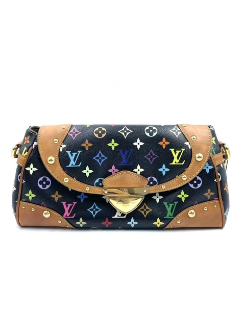 10.17 11 LOUIS VUITTON Monogram Multicolore Beverly Brown Shoulder Bag