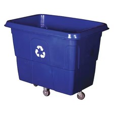Zoro Select 36Fk97 Cube Truck, 9/16 Cu. Yd., 500 Lb. Cap, Blue,  36Fk97