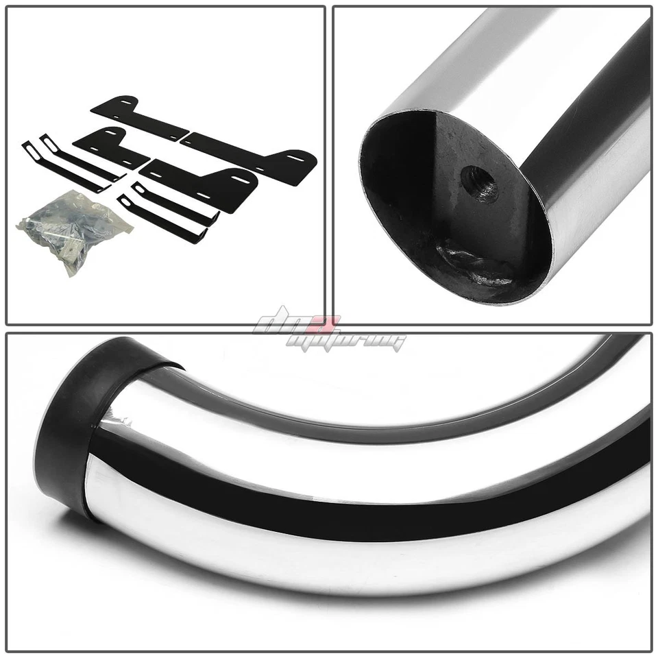 For 02-09 Ram 1500- 3500 Crew Cab Stainless 3"Side Step Nerf Bar Running Board - Image 3 of 4