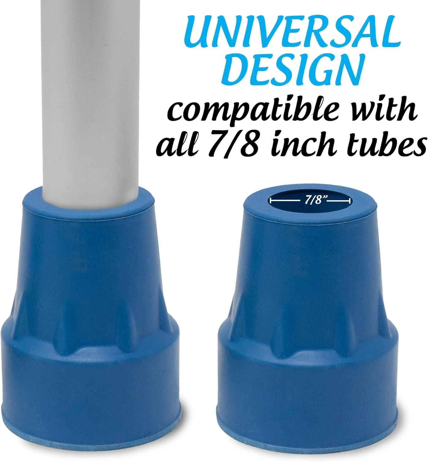 by Top Glides: Steel-Reinforced 7/8" Crutch Tips - 1 Pair