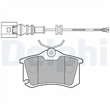 Satz Bremsbeläge Bremsklötze hinten für VW Bora 1 1J2 1J6 Caddy 3 2KA | 24388