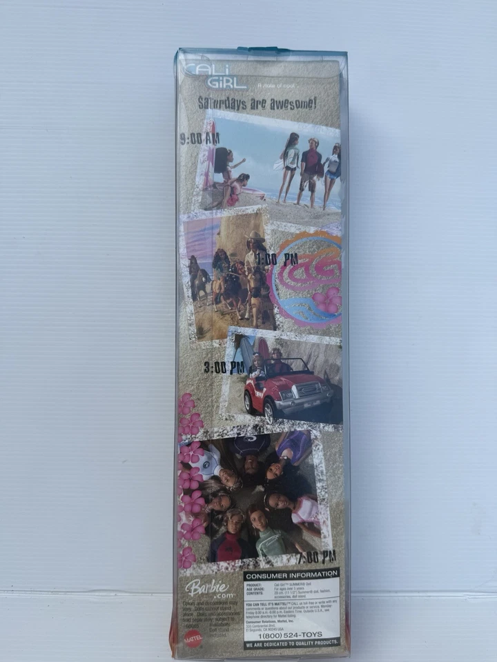 2004 Mattel Summer Cali Girl Surfer Barbie Doll NRFB Some Shelfwear On Box — 第 4/4 张图片