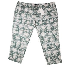 Wildfang Essential Trouser Pants Womens 26W Sage Green Floral Pants Cottagecore