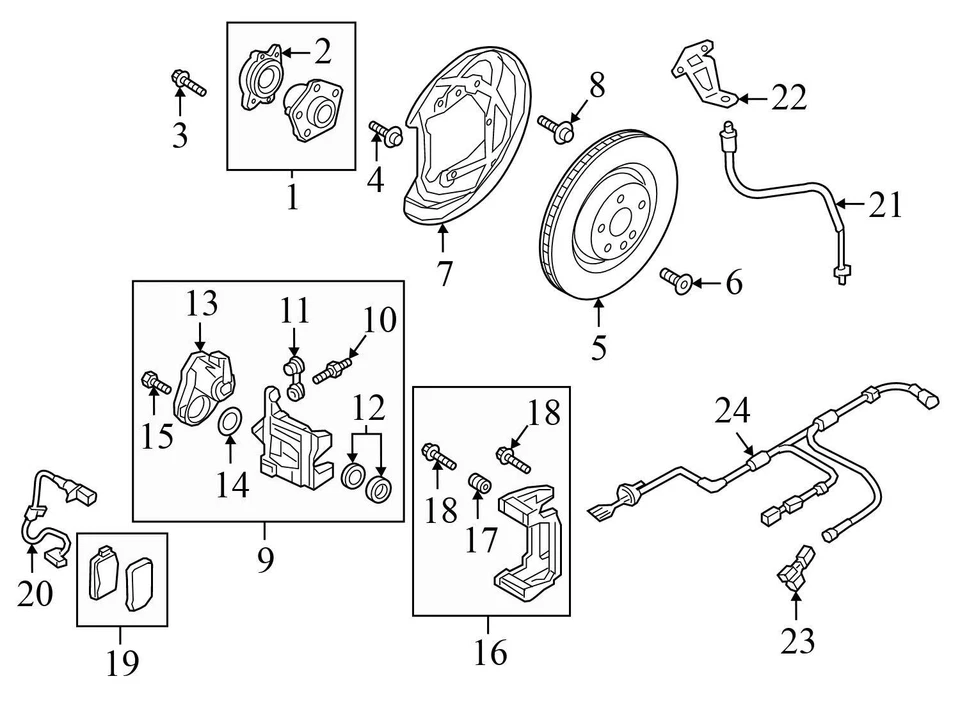 AUDI S7 2020 - ABS TRASERO/Sensor de velocidad de rueda 4M0927807C Foto 3 de 4