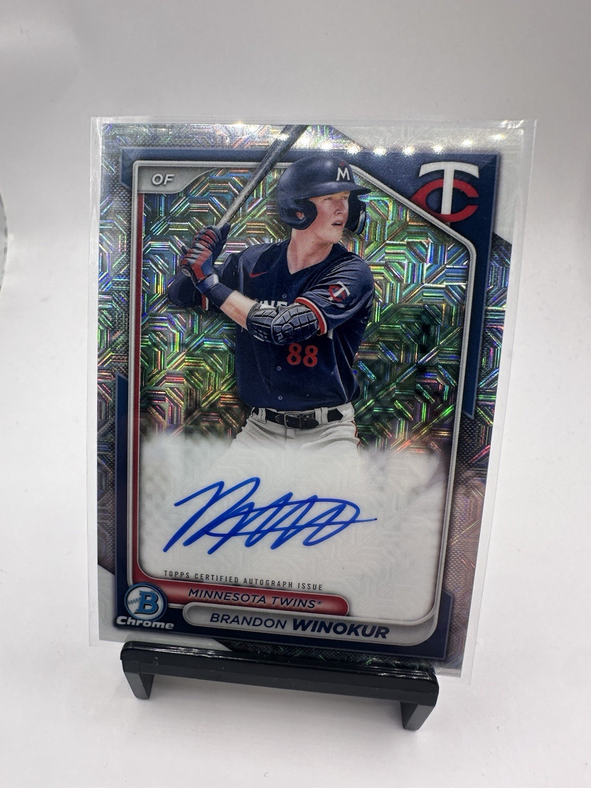 2024 Bowman Chrome Baseball Brandon Winokur MOJO Auto #BMA-BWI Twins JS