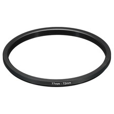 Metal Step Down Ring Camera Lens Filter Adapter Ring 77mm-72mm Black