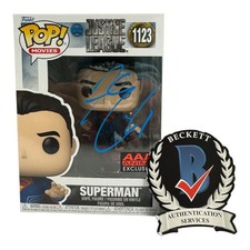 Henry Cavill Signed Autograph Justice League Funko Pop 1123 Beckett BAS Superman