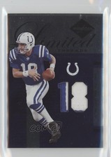 2005 Leaf Limited Threads Jersey Number 15/18 Peyton Manning #LT-71 HOF 7f1
