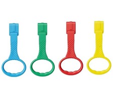 4 Pcs Walk Assistant Plastic Crib Pull Rings, 7.5 inch